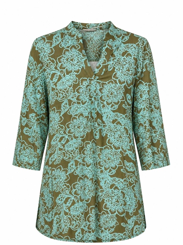 CCL, Bluse, 3/4 Arm, mint-oliv